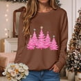 thumbnail image 2 of Towmus Christmas Sweatshirt for Women Cute Xmas Tree Casual Crewneck Sweatshirt Oversized Graphic Pullover Tops, 2 of 5