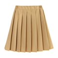 thumbnail image 2 of Pleated Skirt for Girls Knee‑Length Skirt Adjustable‑Waist Full Pleated Tailored Silhouette School Uniform Skirt, 2 of 5