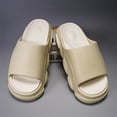 thumbnail image 6 of Men's Quick Dry Slippers, Comfortable Thick Bottom Non-slip Bathroom Sandals, Sport Slide Sandals ,Indoor and Outdoor, 6 of 7