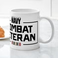 thumbnail image 5 of CafePress - US Navy Combat Veteran - 11 oz Ceramic Mug - Novelty Coffee Tea Cup, 5 of 6
