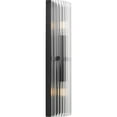 thumbnail image 5 of P710136-31M Progress Lighting Seville - 2 Light Wall Sconce-18 Inches Tall and 3 Inches Wide-Matte Black Finish, 5 of 13
