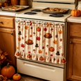 thumbnail image 6 of Darzheoy Thanksgiving Oven Door Skirt, Pumpkin Maple Leaf Turkey Ribbon Ties, Fall Decor Thanksgiving Indoor, Stove Decorative Curtain No-Drill for Home Kitchen, 6 of 6