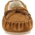 thumbnail image 3 of Clarks Women's Suede Moc Indoor and Outdoor Slipper 8 M US, Cognac, 3 of 6