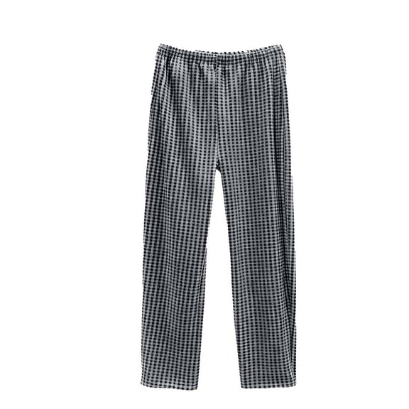 HBGVBA Pajamas Pants for Men,Mens Soft Sleep Pants,Men's Plaid Classic Casual Elastic Waist Soft Sleep Daily Home Wear Pants