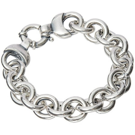 Pori Jewelers Sterling Silver Interlocked Circles Bracelet