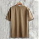 thumbnail image 5 of Camisas de Verano Casuales de Manga Corta de los Hombres Color Sólido V-Cuello Blusa de Fitness, 75% Poliéster 20% Rayón 5% Spandex, 5 of 7