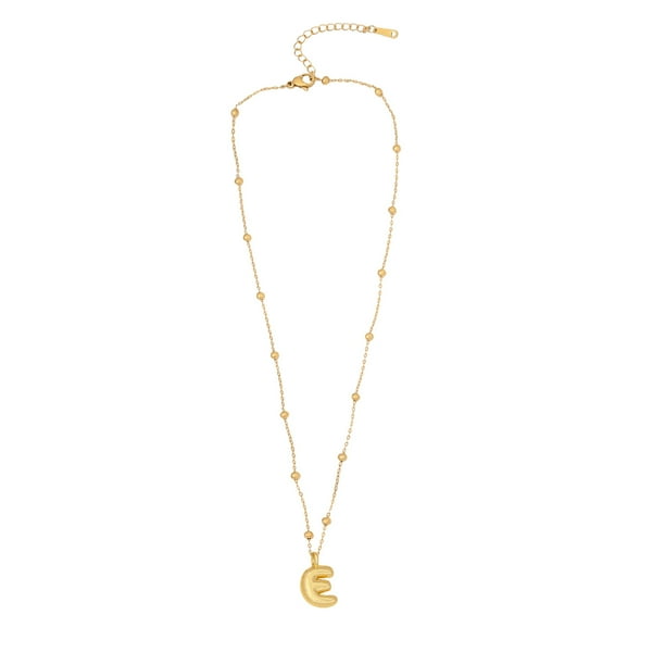 Collar Con Letras De Burbuja Collar Con Iniciales Doradas Para Mujeres Y Niñas Collar Con Colgante De Oro Collares Con Letras Joyas Regalo Regalo Para El Día De La Madre