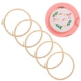 thumbnail image 4 of Small Embroidery Hoop, Wooden Embroidery Frame Hoop Embroidery Circle Frame Embroidery Hoop, Silkpainting Cross-Stitch for Stitching Embroidery, 4 of 7