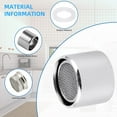4 PCS Faucet Aerator, Kitchen Sink Aerator Faucet Filter with Solid Brass Shell, 55/64 inch