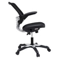 thumbnail image 4 of Computer Work Desk Chair, Black, Faux Vinyl Leather, Home Office Business, Modern Contemporary HB34278, 4 of 12