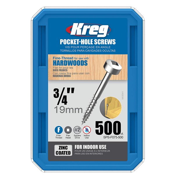 Kreg 6 x 3/4 in. PanHead Pocket Screws (500pack)