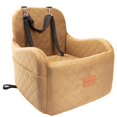 thumbnail image 1 of Asiento de coche Dog Booster Lealchum, ultrasuave, espuma viscoelástica, café, 1 of 6