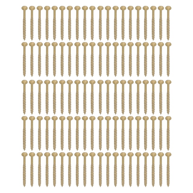100 Uds tornillo avellanado cabeza redonda T25 estrella tornillos de rosca de medio diente sujetadores para carpintería 4,5x75mm VoborMX herramienta