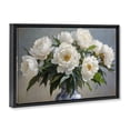 thumbnail image 2 of Stupell Industries French Country In Full Bloom White Peonies Black Floating Frame Canvas Art, 25 x 17, by Petals Prints Design, 2 of 8