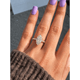 thumbnail image 2 of Caratfinejewels 3.00Ct Marquise Lab Grown Diamond Solitaire Engagement Ring, Pave Band, 10K Yellow Gold, 2 of 7