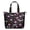 Black-51, variant on Paisley Boho Design Vintage Travel Tote - Large Main Compartment & Side Pockets