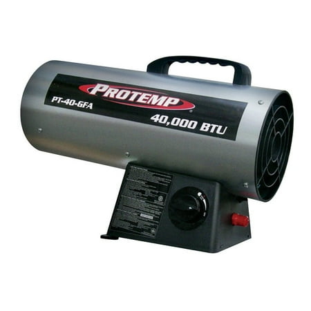 - Protemp Portable Fan Forced Propane Heater 40000 Btu 1000 Sq. Ft. 120 V 10 Ft.