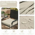 thumbnail image 4 of Patio Chair Cushions 22 X 22 X 4 Inch Waterproof Outdoor Seat Cushions for Patio Furniture, Outdoor Sofa Couch Pads with Ties & Handle, Set of 2, Cream, 4 of 6