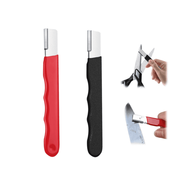 Compact Handheld Quick Blade Sharpener Tool, Portable Pocket Sharpening Tool for Scissors, Pruning Shears, Garden, Camping and Garage Use