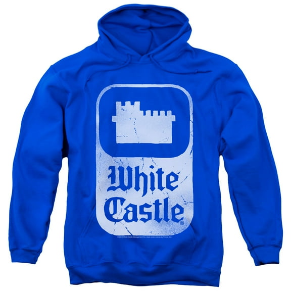 White Castle Classic Logo Adult Pullover Hoodie Sweatshirt Royal Blue