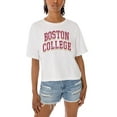thumbnail image 3 of Women's Gameday Couture White Boston College Eagles Claim To Fame Boxy Cropped T-Shirt, 3 of 5