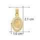 thumbnail image 4 of Medalla Virgen Guadalupe Oval Mini Oro 14K Horoz V12 W1006, 4 of 4