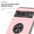 thumbnail image 4 of Elehold Layer Hybrid Rugged Case for Google Pixel 7 6.3 inch Hard PC and Soft TPU with Metal Ring Folding Kickstand Shockproof and Magnetic Car Mount Durable Dual Protective Phone Case,Rosegold, 4 of 7