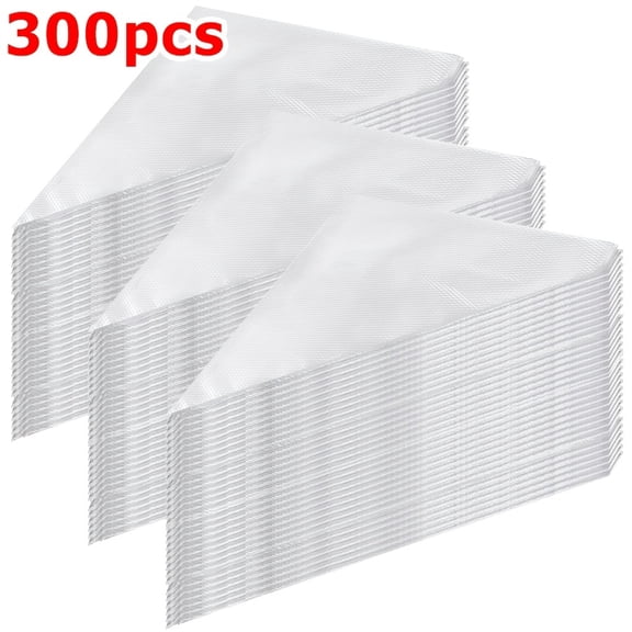 QUTETN 300-Pack Heavy-Duty Disposable Piping Bags – Thick, Flexible Food-Grade Plastic for Cake Decorating, Cupcakes & Frosting – Ideal for Bakers & Professionals