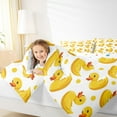 thumbnail image 4 of jejeloiu Cute Ducks Bedding Comforter Set,Geometric Circle Dots Twin Comforter Sets,Funny Animals Bedding Set For Girls Boy,Super Cozy Room Decor Reversible,2-Piece, 4 of 8