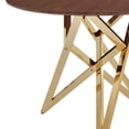 thumbnail image 5 of 37Inch Round Dining Table, Small Round Kitchen Table With Golden Metal Legs, Suitable For 2 To 4 People, Modern Dining Room Table, 5 of 12