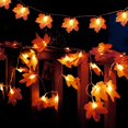 thumbnail image 5 of Guirnalda de luces de hoja de arce 3M, 20 luces LED de arce - Hojas de arce - Para exteriores, hogar, Navidad, Acción de Gracias y decoración, 5 of 5