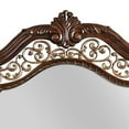 thumbnail image 3 of Molded Wooden Frame Mirror with Ornate Detailing Brown By Casagear Home - Saltoro Sherpi, 3 of 5