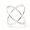 Silver, variant on Korean Style Crisscross Joint Ring: Electroplated Alloy Cross Ring in Individual Packaging for Fashion Lovers
