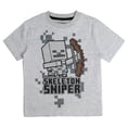 thumbnail image 6 of Minecraft Little Boys' 3-Pack T-Shirts Green Heather Black, 6 of 7