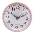 thumbnail image 2 of 2x Reloj de de Fácil Lectura con Números Grandes, Resistente Al Agua, con Ventosa, para Baño/viaje, Rosa/blanco perfecl Reloj de pared de succión de baño, 2 of 8