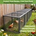 thumbnail image 5 of Chicken Tunnel, 23.6 inch Wide Heavy Duty Metal Chicken Coop, Predator Proof Modular Extension Chicken Run for Outside Poultry Coop as Hens, Rabbits, Ducks and Small Pets, 5 of 7