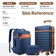 thumbnail image 2 of UKEIN Luggage Sets 3 Piece, Carry On Luggage with Wheels, 28 Inch Hardshell Suitcase with TSA Lock, 100% PC Carry On Suitcases Airline Approved With Travel Backpack for Men Women, 2 of 8