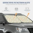 thumbnail image 5 of Uemuo Cute Rabbit Printed 2 PCS Car Windshield Sun Shade, Auto Sun Heat and UV Rays Blocker, Foldable Automotive Front Window Sunshade Protector, 5 of 7