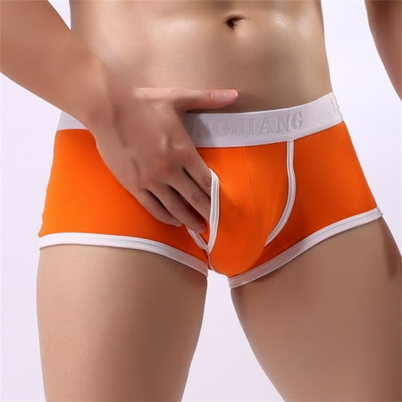 

UDAXB Lingerie Sexy Mens Solid Breathe Underwear Briefs Bulge Pouch Shorts Underpants