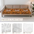 thumbnail image 3 of Xoenoiee Tiger Stripe Pattern Couch Cushion Covers, Soft Sofa Seat Covers for Sectional 3 Cushion Couch, Washable Sofa Slipcover with Elastic Bottom, Non-Slip Furniture Protector for Pets, 3 of 7