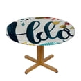thumbnail image 3 of PIKWEEK Hello Brush Lettering Tablecloths White, 3 of 8