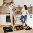 thumbnail image 2 of Halloween Kitchen Rug Set of 2, Non Pumpkin Spooky Mats with Anti Fatigue Comfort, Washable Halloween Decor Rugs for Sink Laundry Office, Farmhouse Holiday Floor Mats 15.8x23.6+15.8x43.3 Inches, 2 of 6