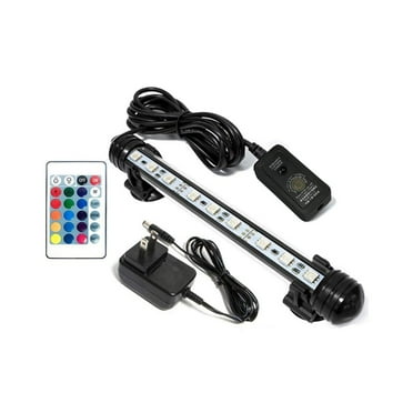 HIBIBUD Aquarium Light,16-Color LED Fish Tank Light with Adjustable Modes,IP68 Waterproof Fish Tank Bubbler