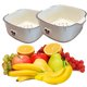thumbnail image 5 of Cesta Almacenamiento Frutas Plástico Doble Capa Lindo para Sala Estar, 5 of 9
