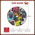 thumbnail image 2 of Fotbe Colorful Pug Pattern Christmas Tree Skirt, Tree Skirts Plush Christmas Decorations, Christmas Tree Skirts Xmas Decorations Holiday Party Decor-30", 2 of 6