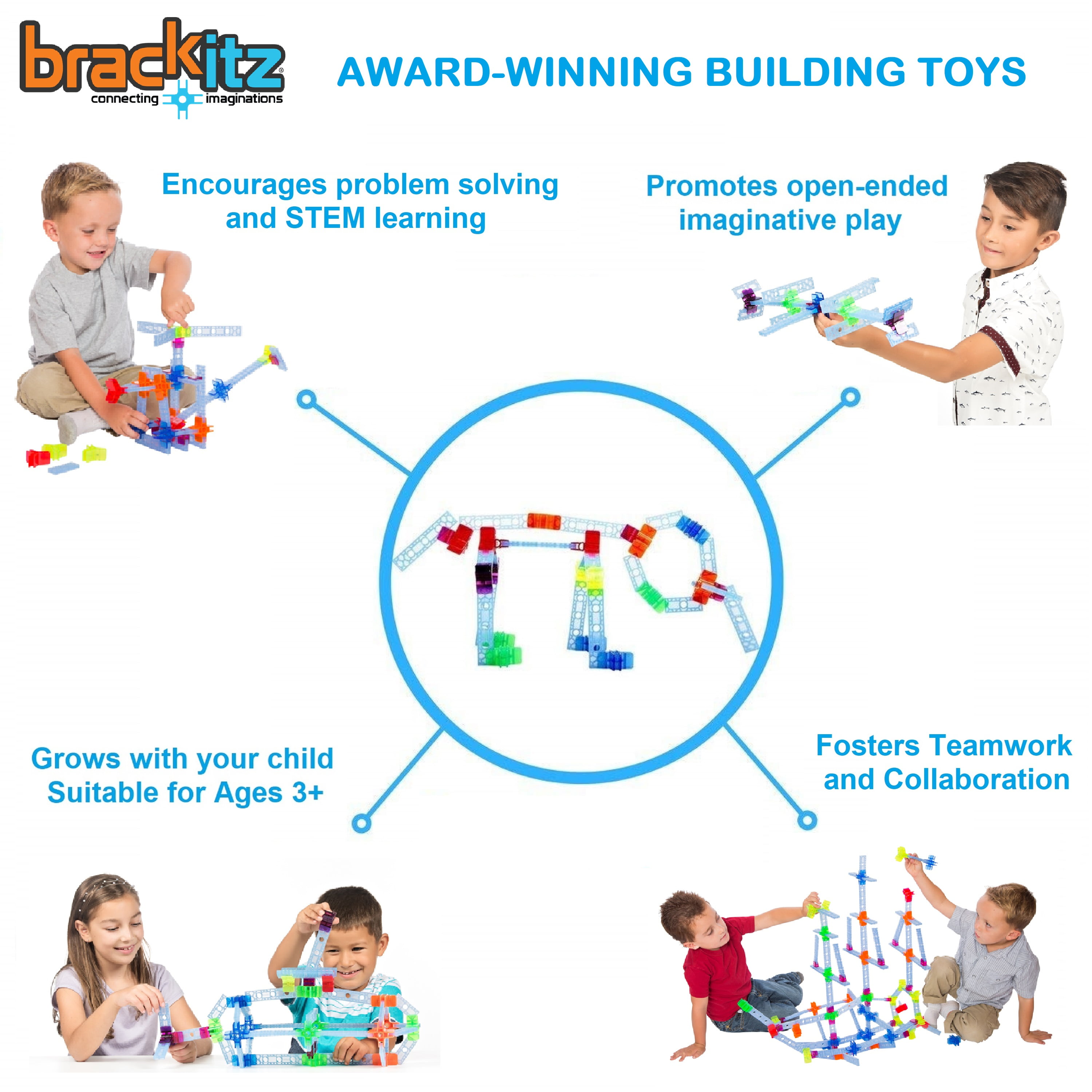 Brackitz Inventor 28 Piece Building Toy Set