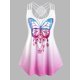thumbnail image 1 of Tallas de mariposa de tallas más grandes Top sin mangas baja Rosegal Camisetas sin mangas de talla grande, 1 of 5