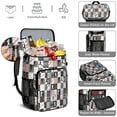 thumbnail image 5 of Travel Cooler Bag - Baseball Patchwork Pattern Camping Beer Cooler Backpack with Bottle Opener- Waterproof Insulated Picnic Backpacks - Cooler Bag for Beach, 5 of 6