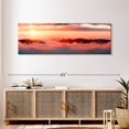 thumbnail image 3 of Elephant Stock Sokal Ridge Sunrise Wall Art - Panoramic Canvas Wall Art - Living Room Wall Decor - Nature Canvas - Pink And Orange Decor - 54" x 18", 3 of 8