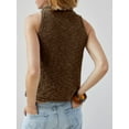 thumbnail image 5 of Sleeveless Women Casual Turtleneck Sweater Fashion Knit Tops, 5 of 5